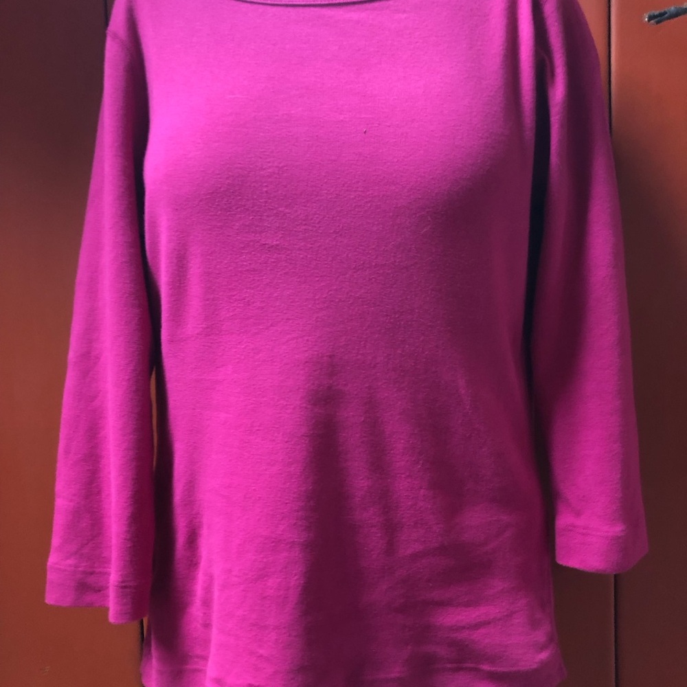 NWOT Gorgeous British boat neck T shirt, from 3 Dots! - Picture 3 of 11